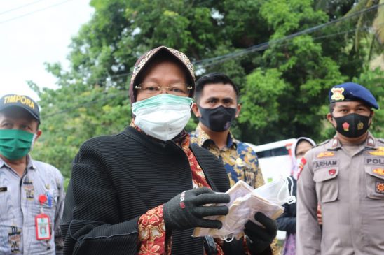 Menteri Tri Rismaharini berkunjung ke Majene (Foto: Sudirman Syarif)