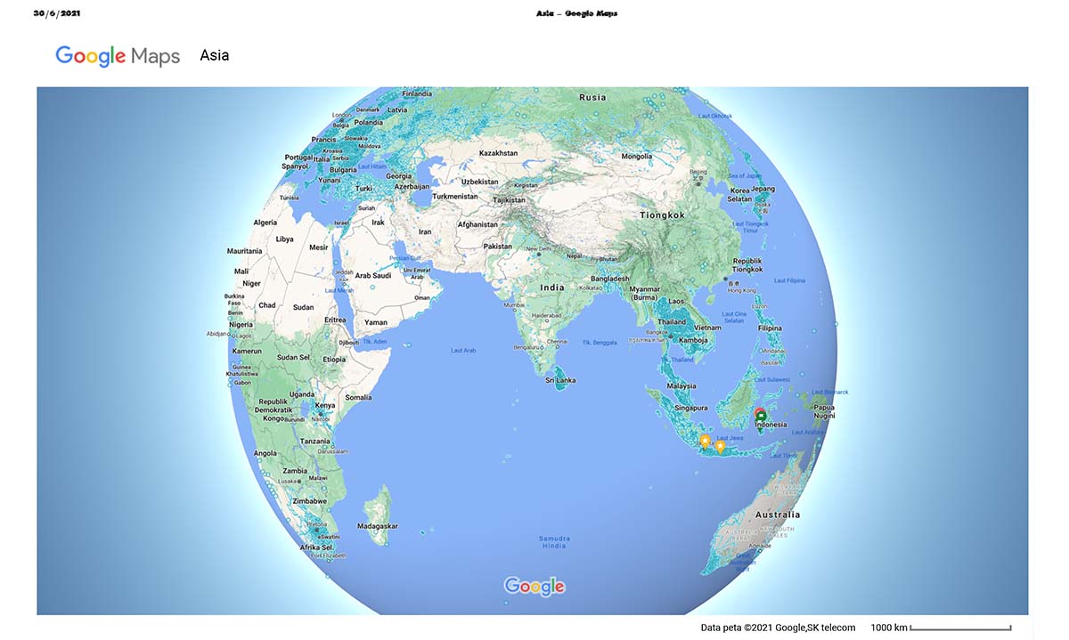 Asia – Google Maps