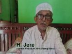 H. Jere (Ajudan Pribadi M. Idris Daeng Baso) saat diwawancarai oleh penulis