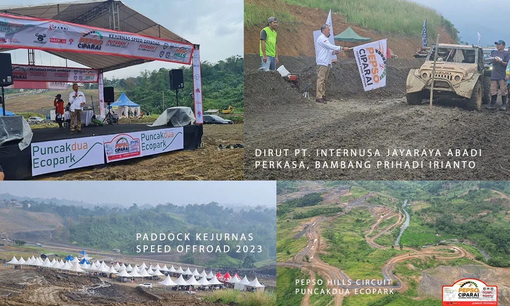 Foto: Paddock Kejurnas Speed Offroad 2023, PEPSO Hills Circuit Puncakdua Ecopark Dirut PT. Internusa Jayaraya Abadi Perkasa, Bambang Prihadi Irianto (Rilis)