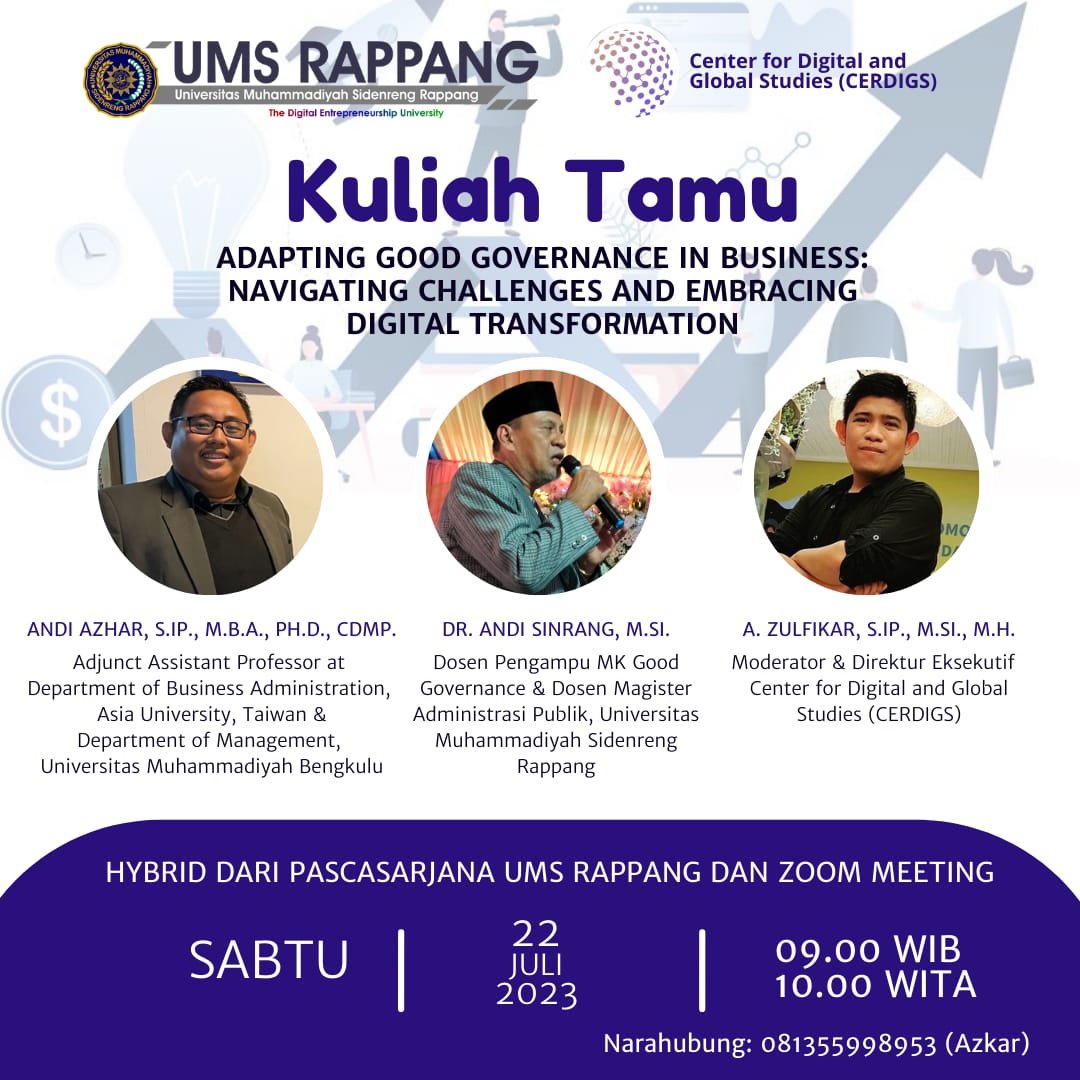 UMS Rappang-CERDIGS Gelar Kuliah Tamu Adaptasi Tata Kelola Pemerintahan ...