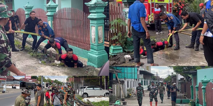 Sinergi Satpol PP, Damkar, dan TNI Peduli Lingkungan di Madatte