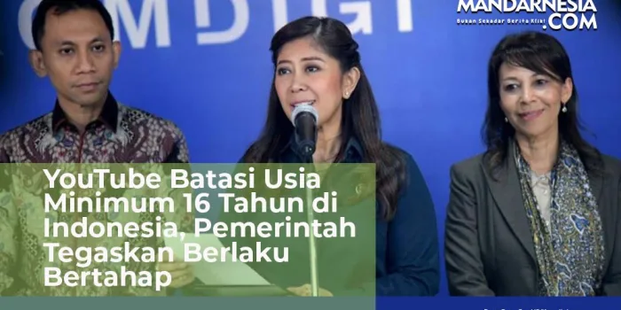 Menkomdigi Meutya Hafid menyampaikan keterangan kepada awak media dalam Konferensi Pers di Kantor Kementerian Komdigi, Jakarta Pusat, Rabu (22/04/2026). Foto: Pey HS/Komdigi